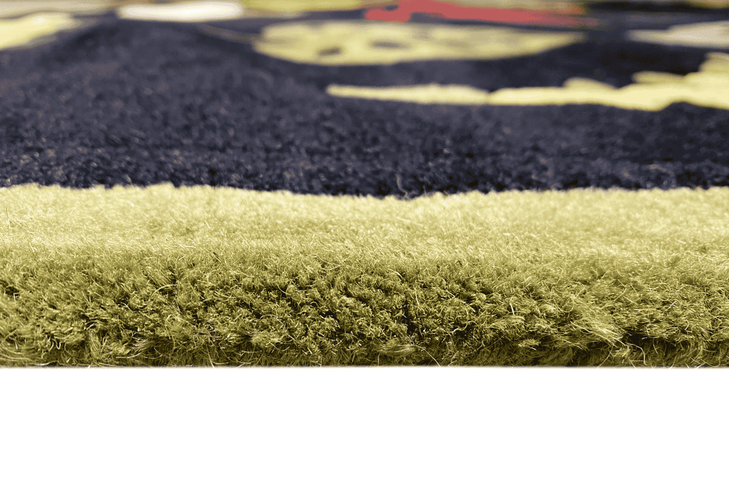 Handgetufteter Dinosaurier-Kinderteppich – Mehrfarbiger Spielzimmer-Teppich mit lustigem Dino-Design – 120x180 cm (4x6 ft) - German Carpet Shop