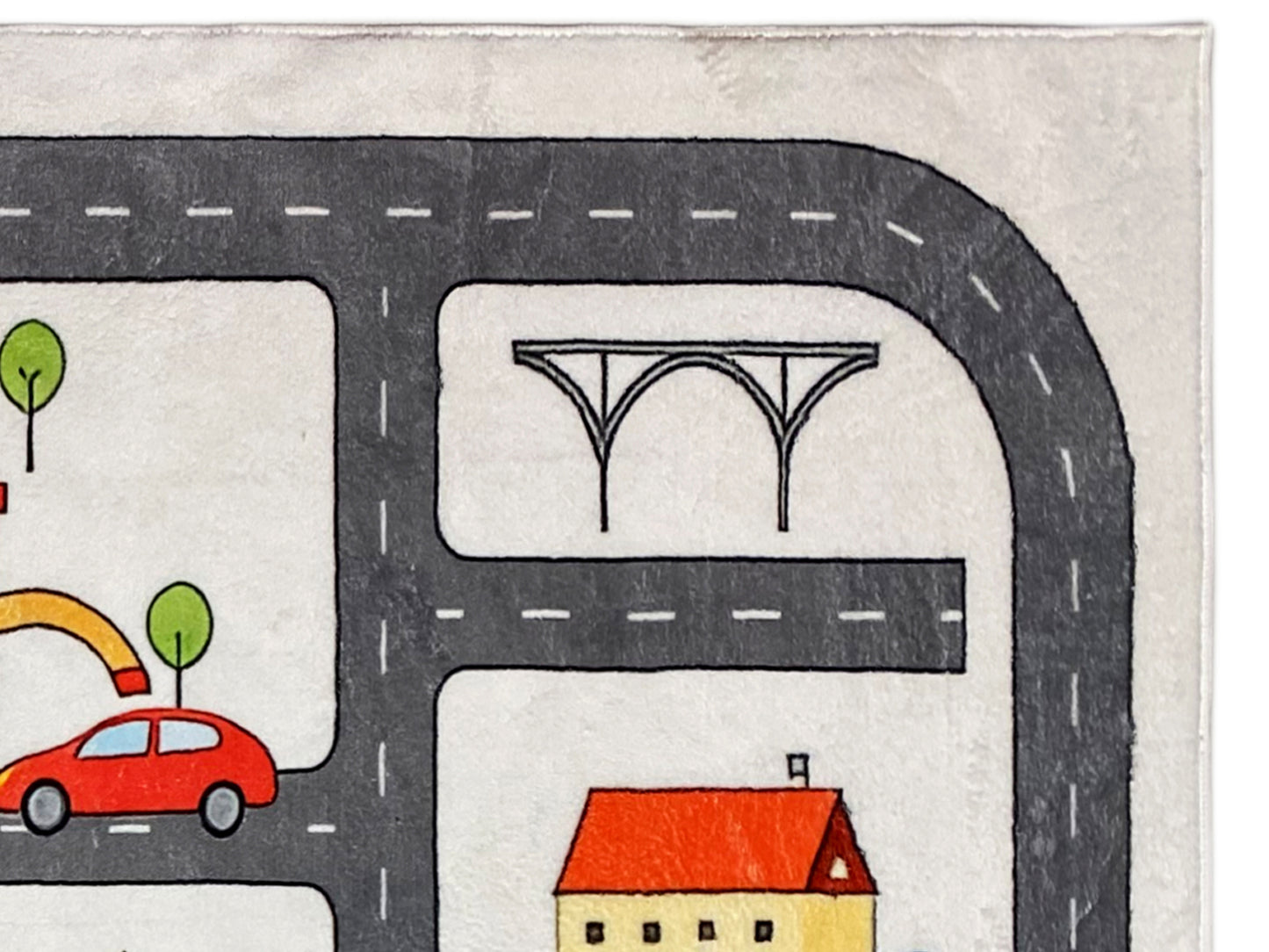 Children's Rug "Street", gray, 160x230 cm