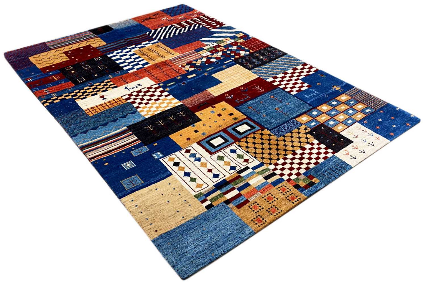 Gabbeh Teppich (170x240 cm / 6x8 ft) - German Carpet Shop