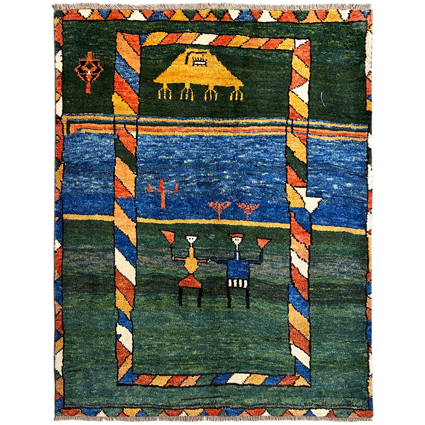 Gabbeh Carpet 170x140 cm