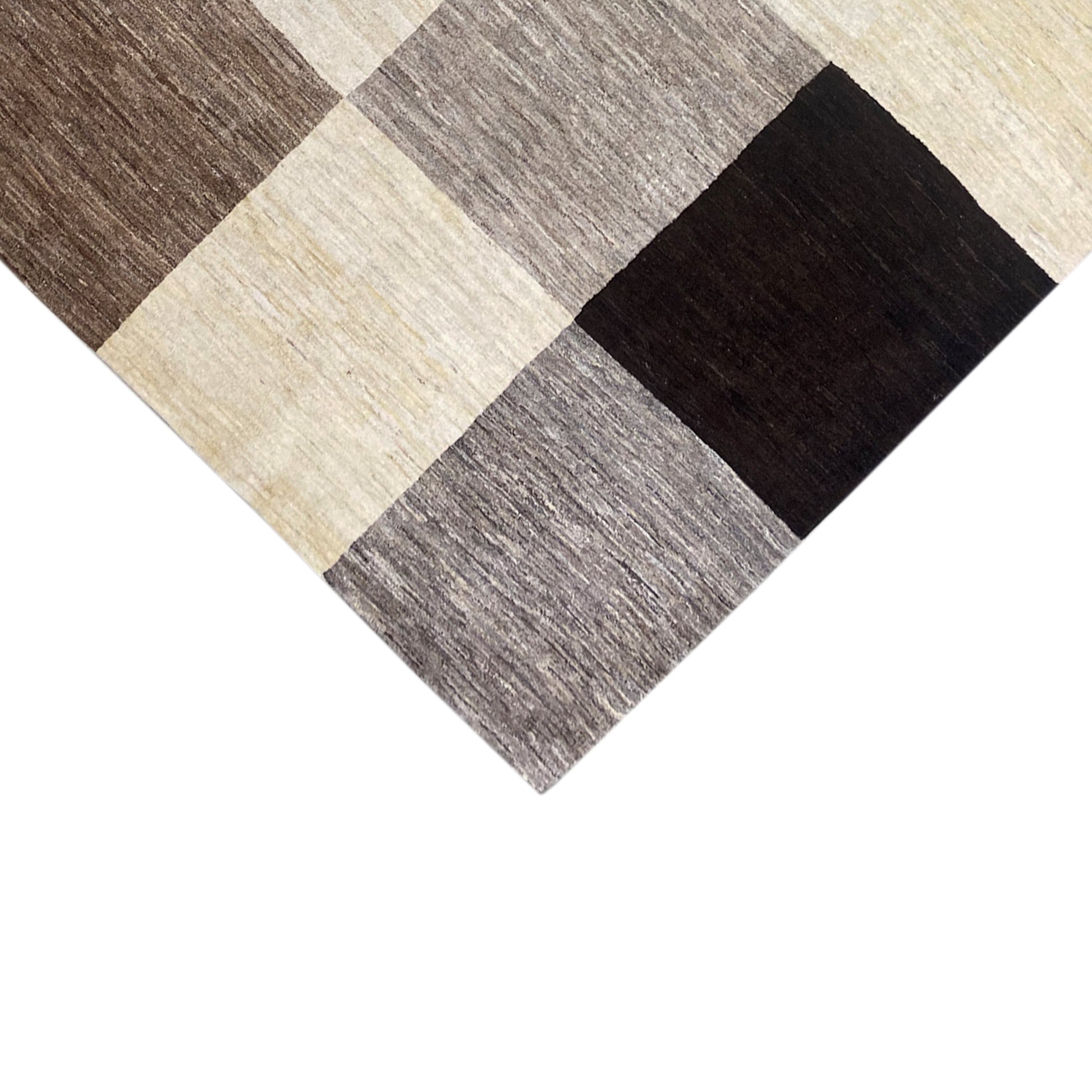 Gabbeh Teppich Beige Schwarz 240x169 cm - German Carpet Shop