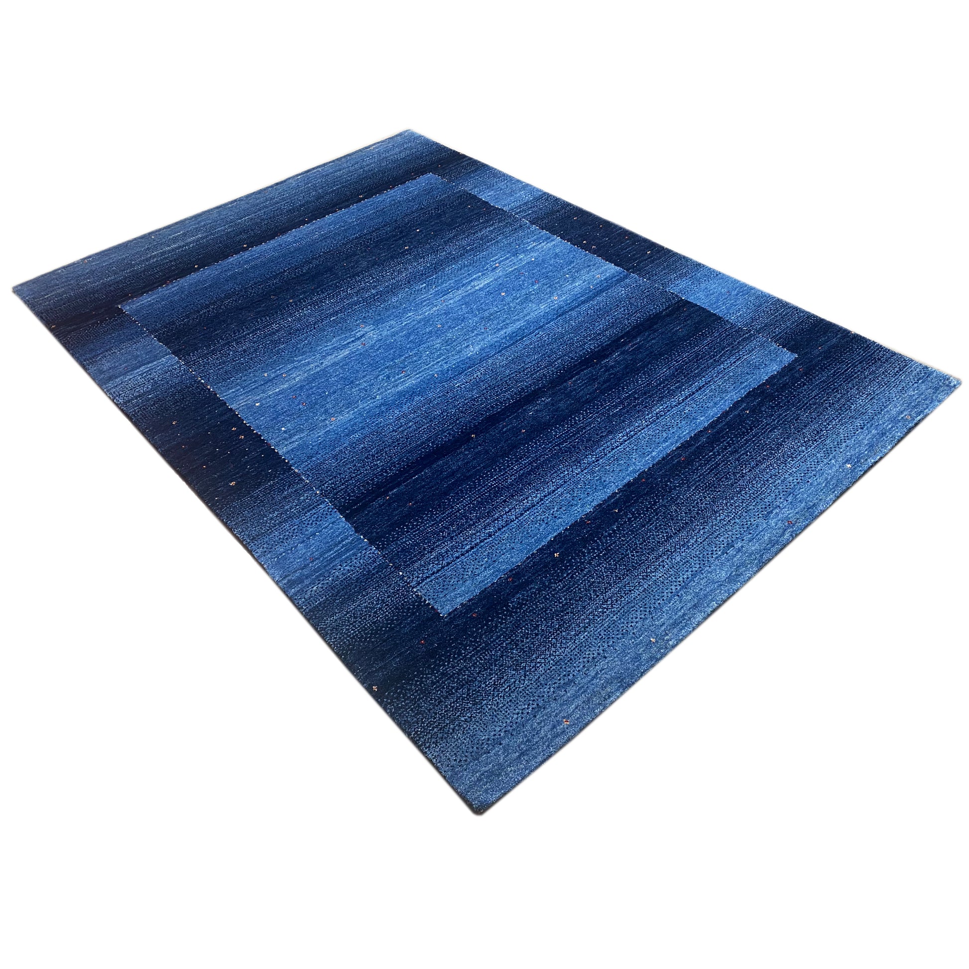 Gabbeh Teppich Blau 238x166 cm - German Carpet Shop