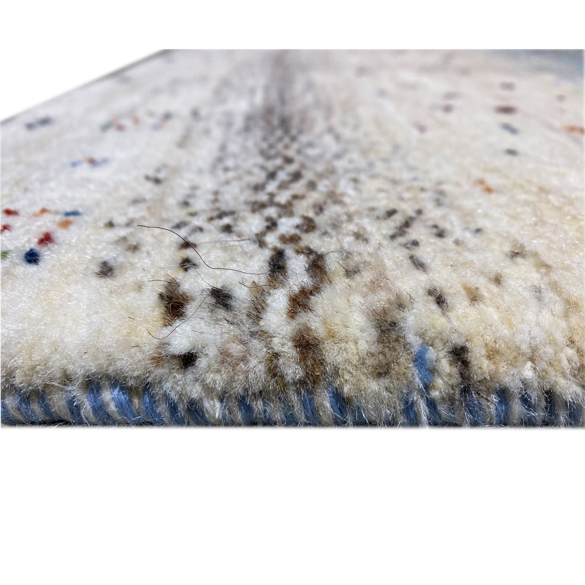 Blauer Gabbeh Teppich Läufer 190x80 cm - German Carpet Shop