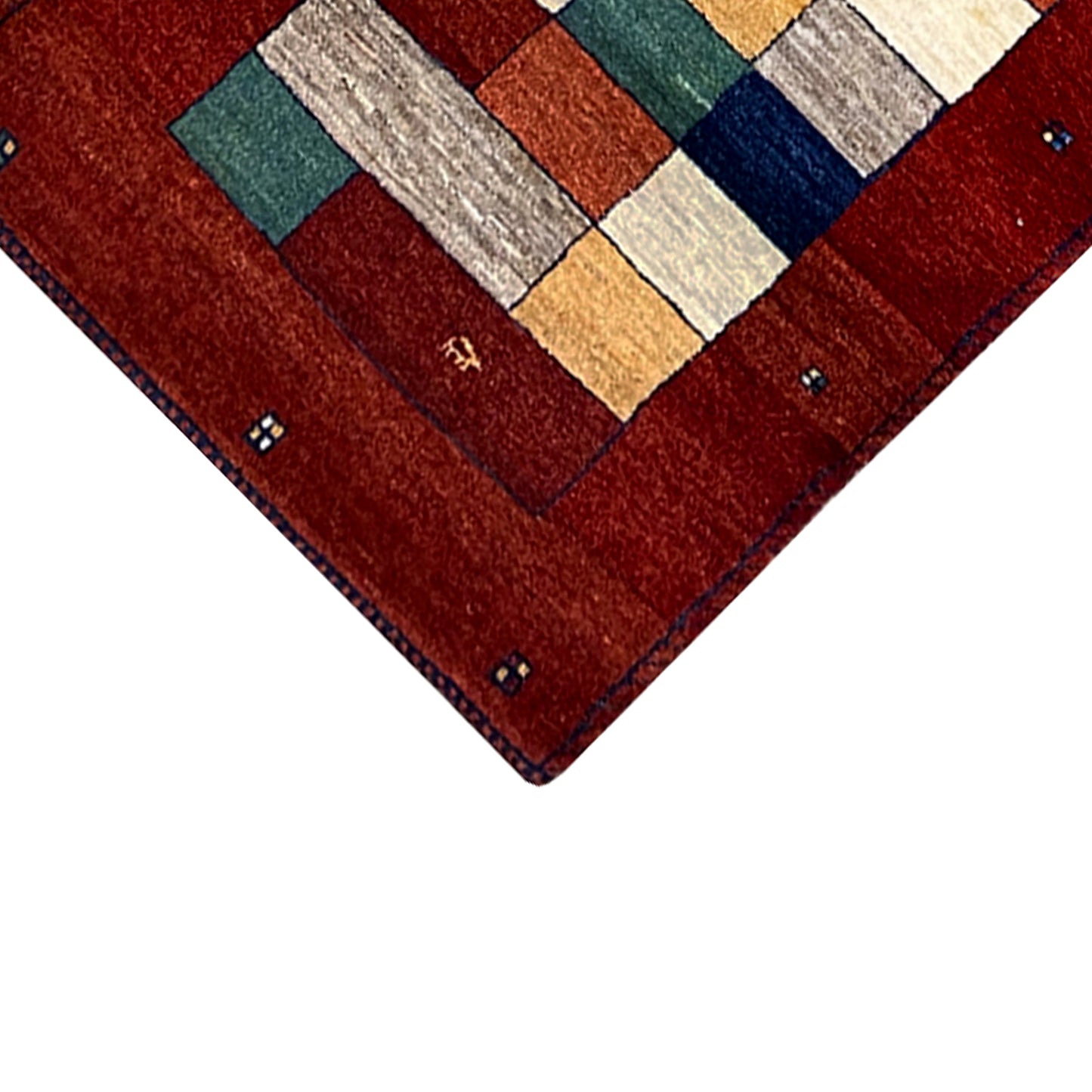 Roter Gabbeh Teppich Läufer 294x84 cm - German Carpet Shop