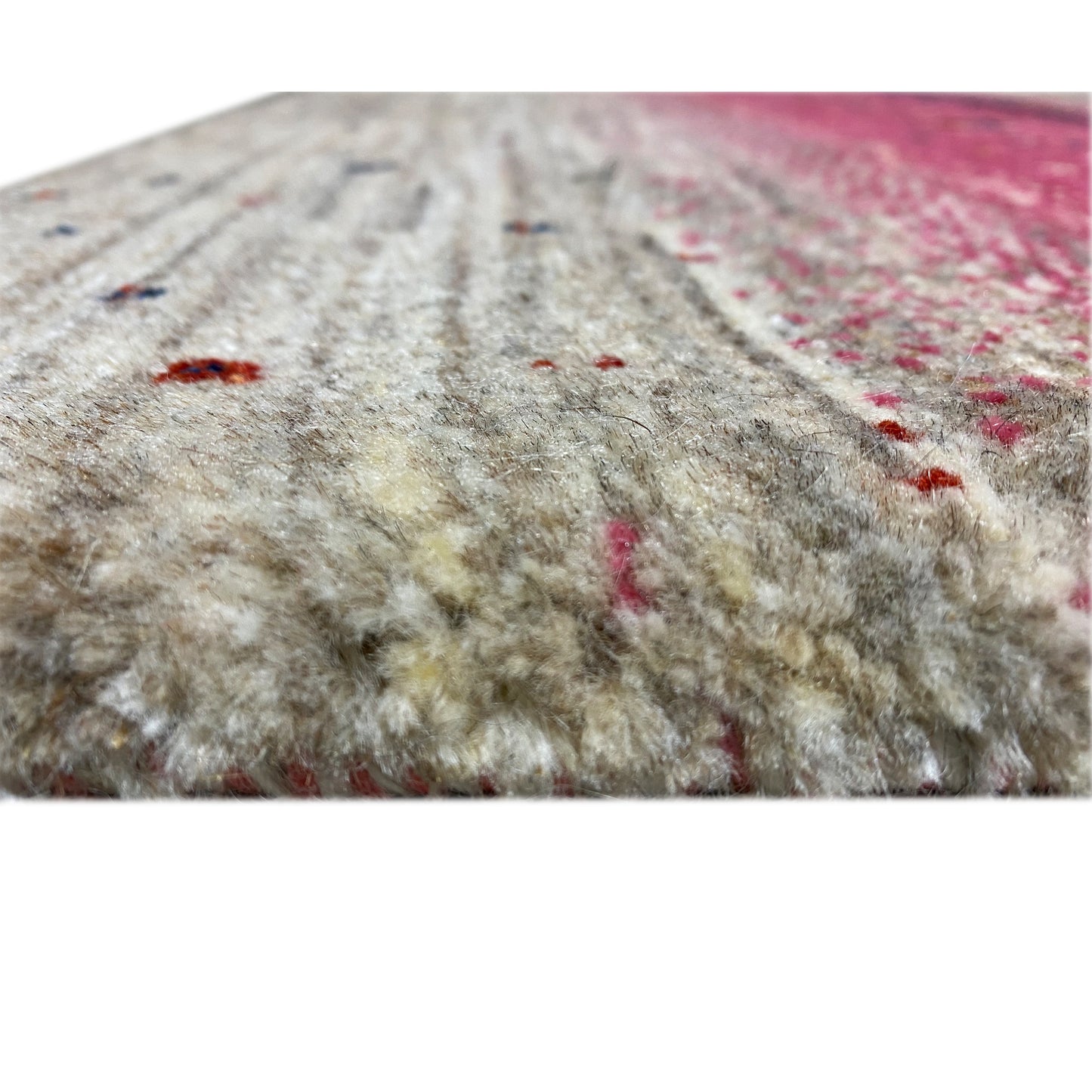 Rosa Gabbeh Teppich Läufer 200x79 cm - German Carpet Shop