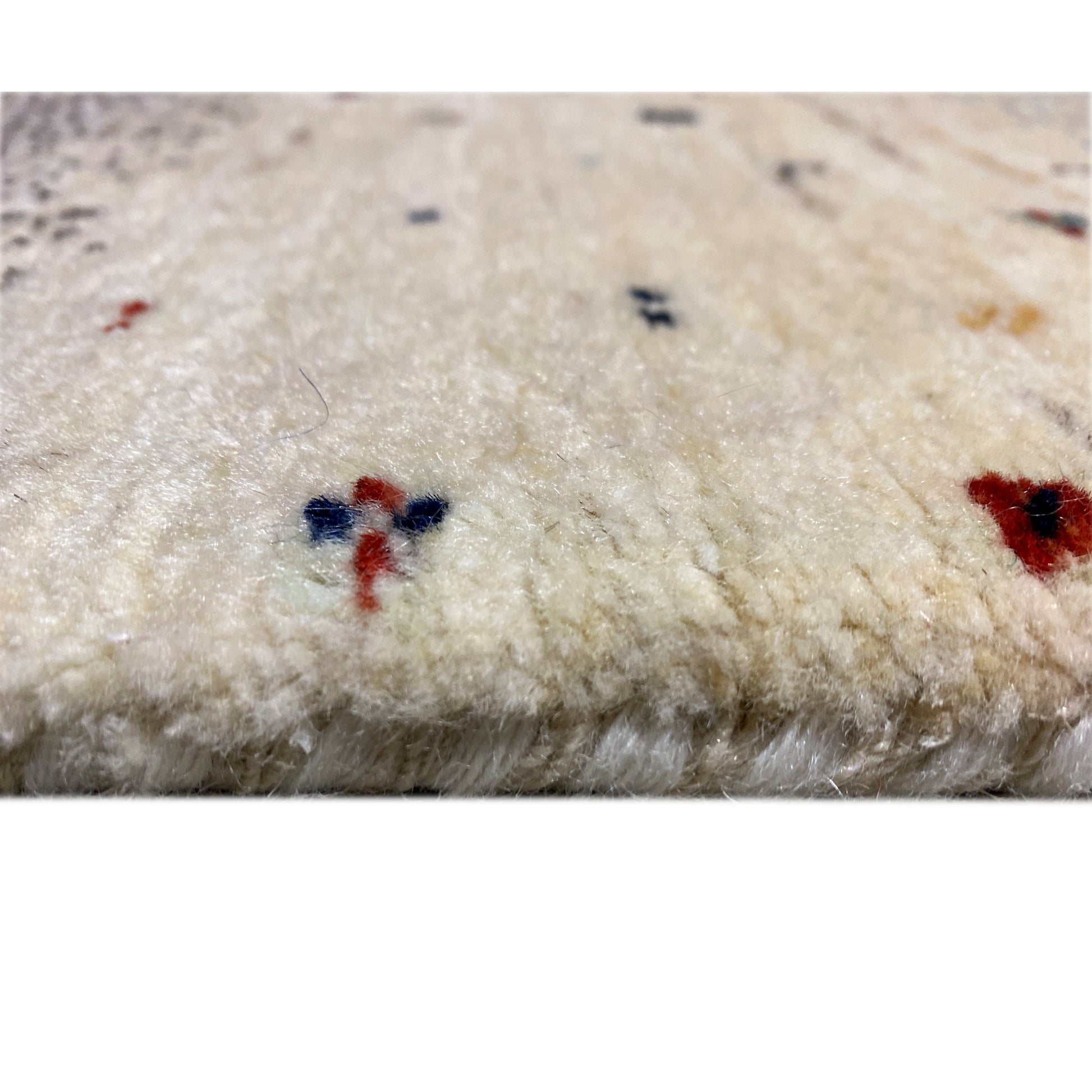 Blauer Gabbeh Teppich Läufer 297x82 cm - German Carpet Shop