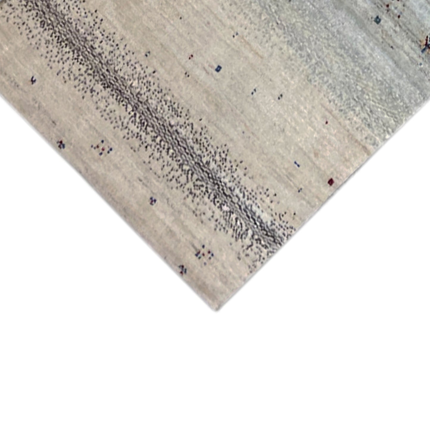 Blauer Gabbeh Teppich Läufer 302x84 cm - German Carpet Shop