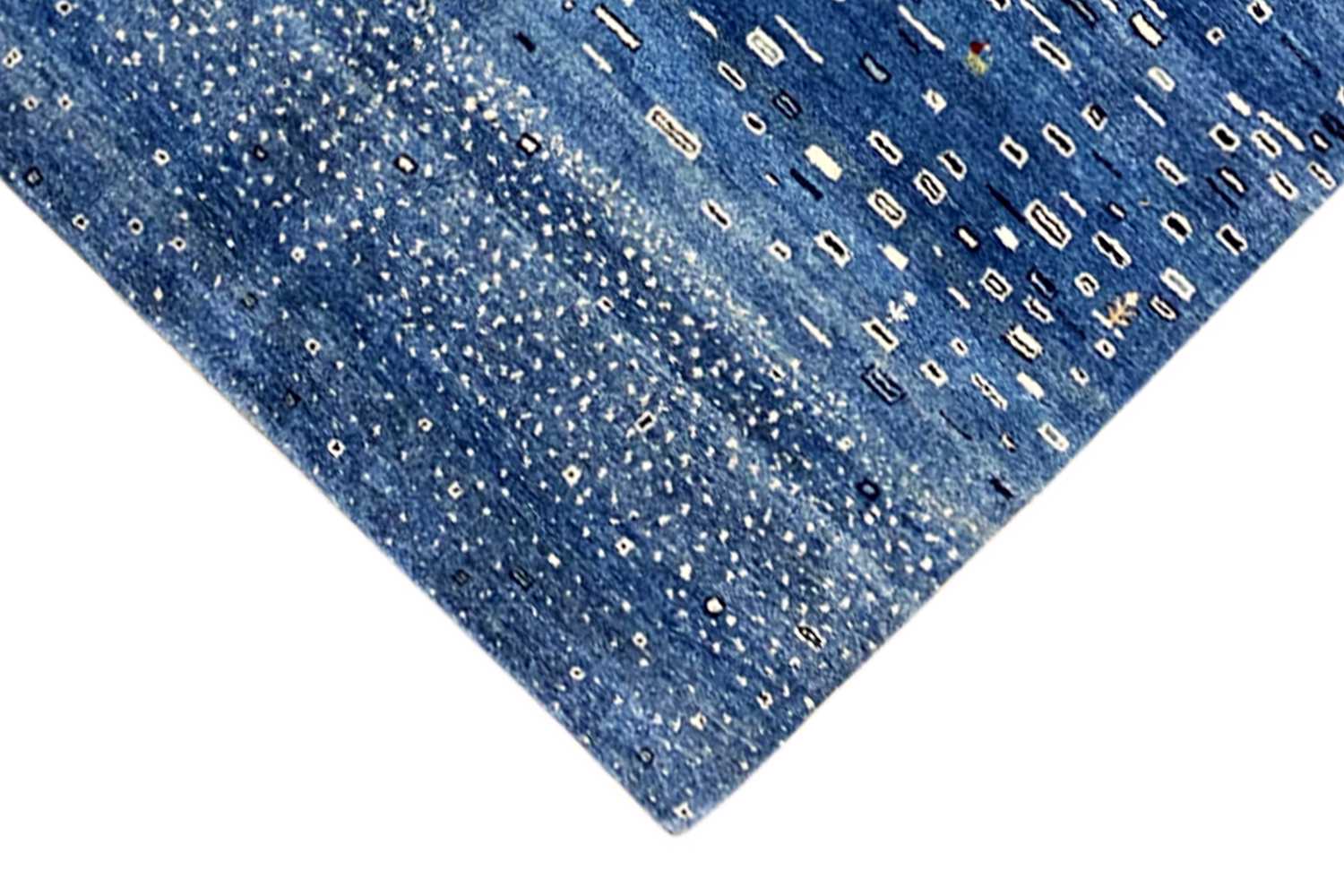 Blauer Gabbeh Teppich 170x240cm - German Carpet Shop