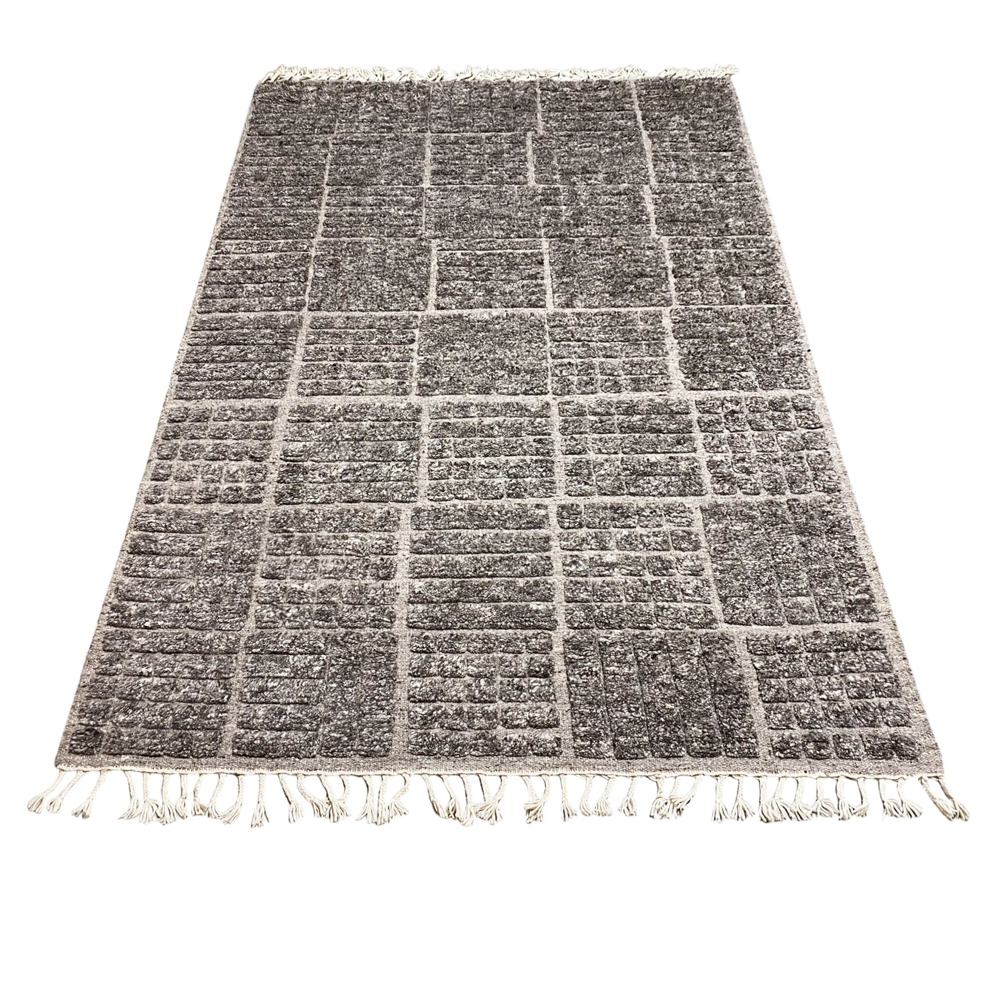Brauner Berber Teppich - 254x157 cm - German Carpet Shop