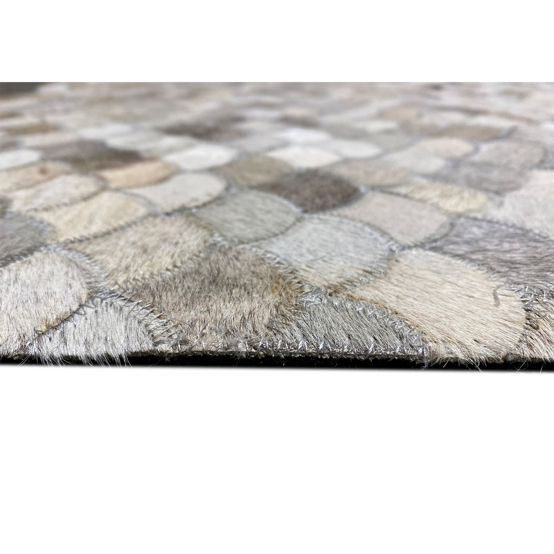 Muschel Kalbsleder Teppich 228x159 cm - German Carpet Shop