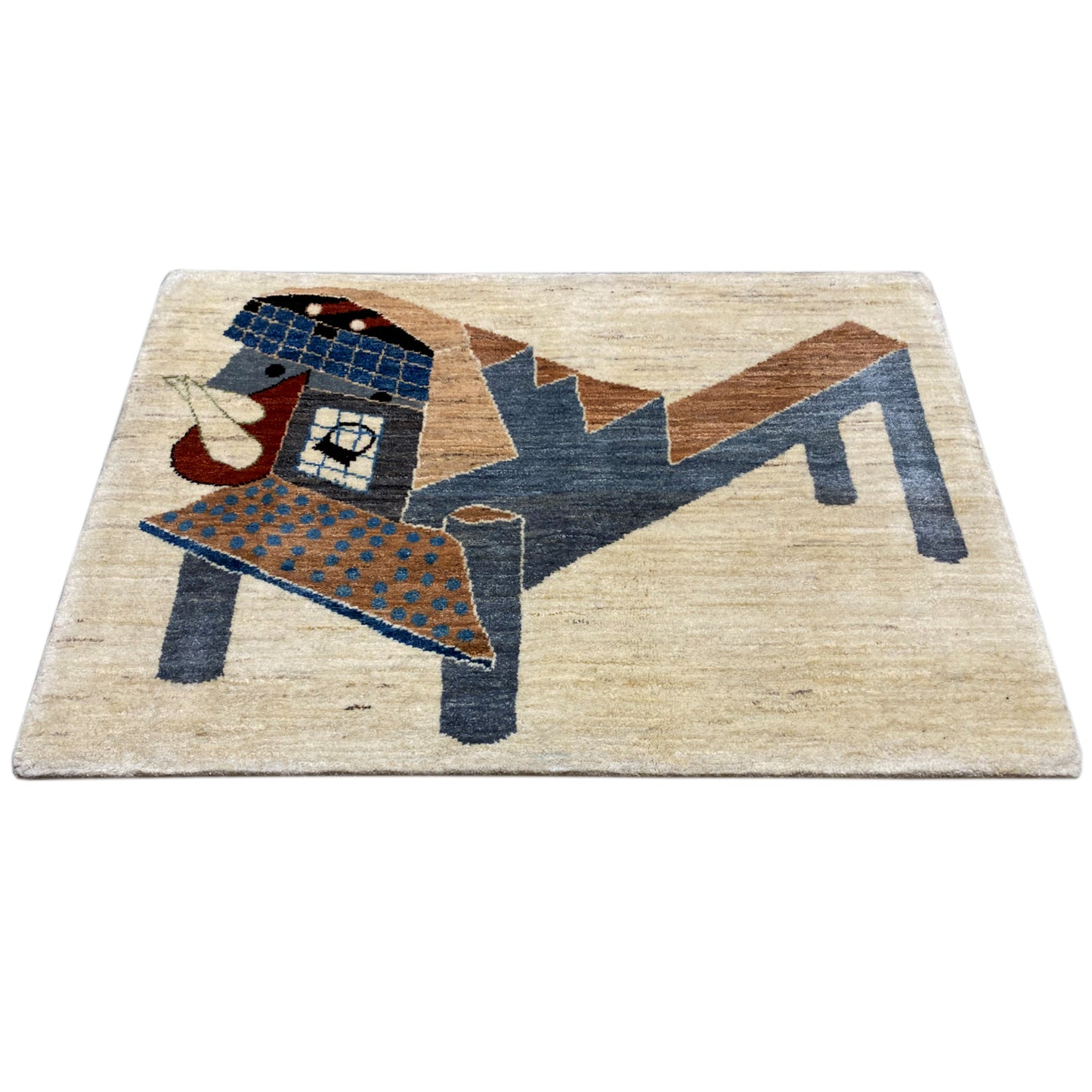 Gabbeh Teppich Abstrakt 117x80 cm - German Carpet Shop