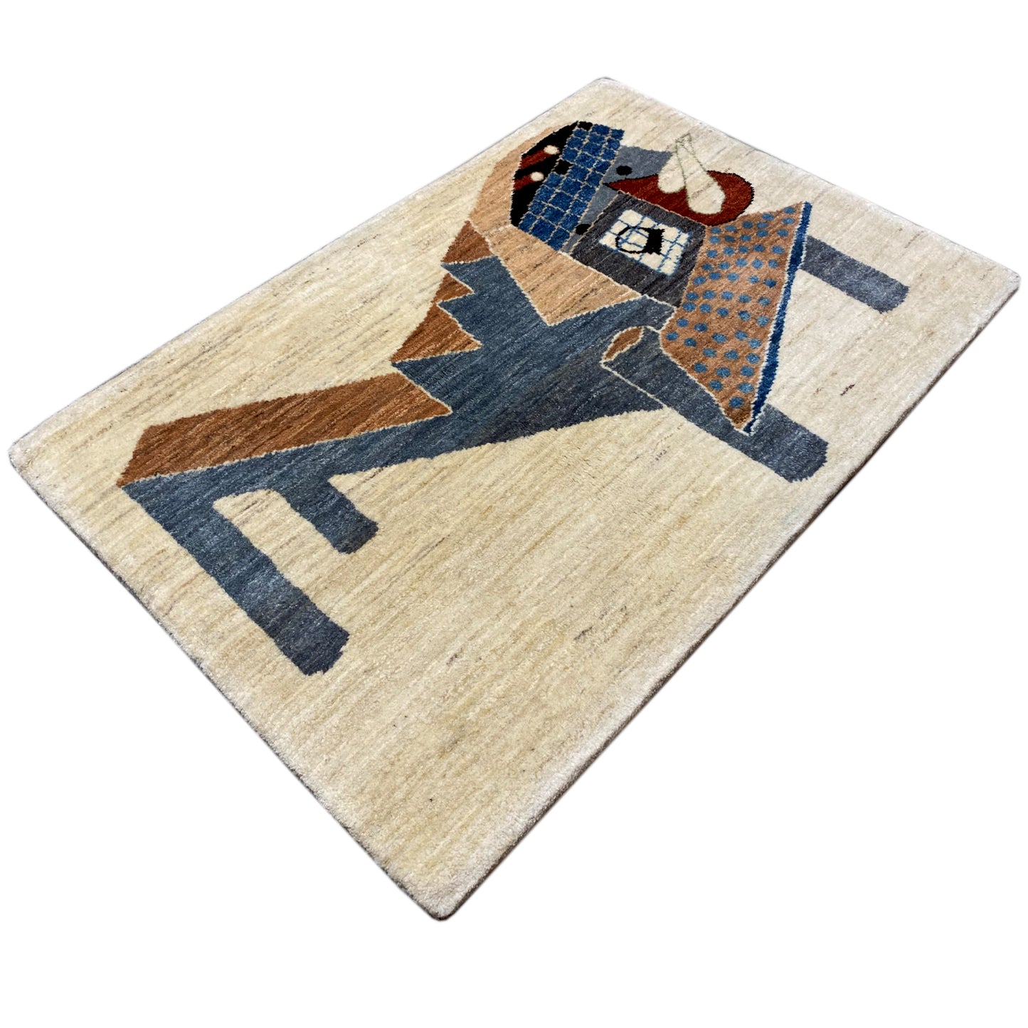 Gabbeh Teppich Abstrakt 117x80 cm - German Carpet Shop