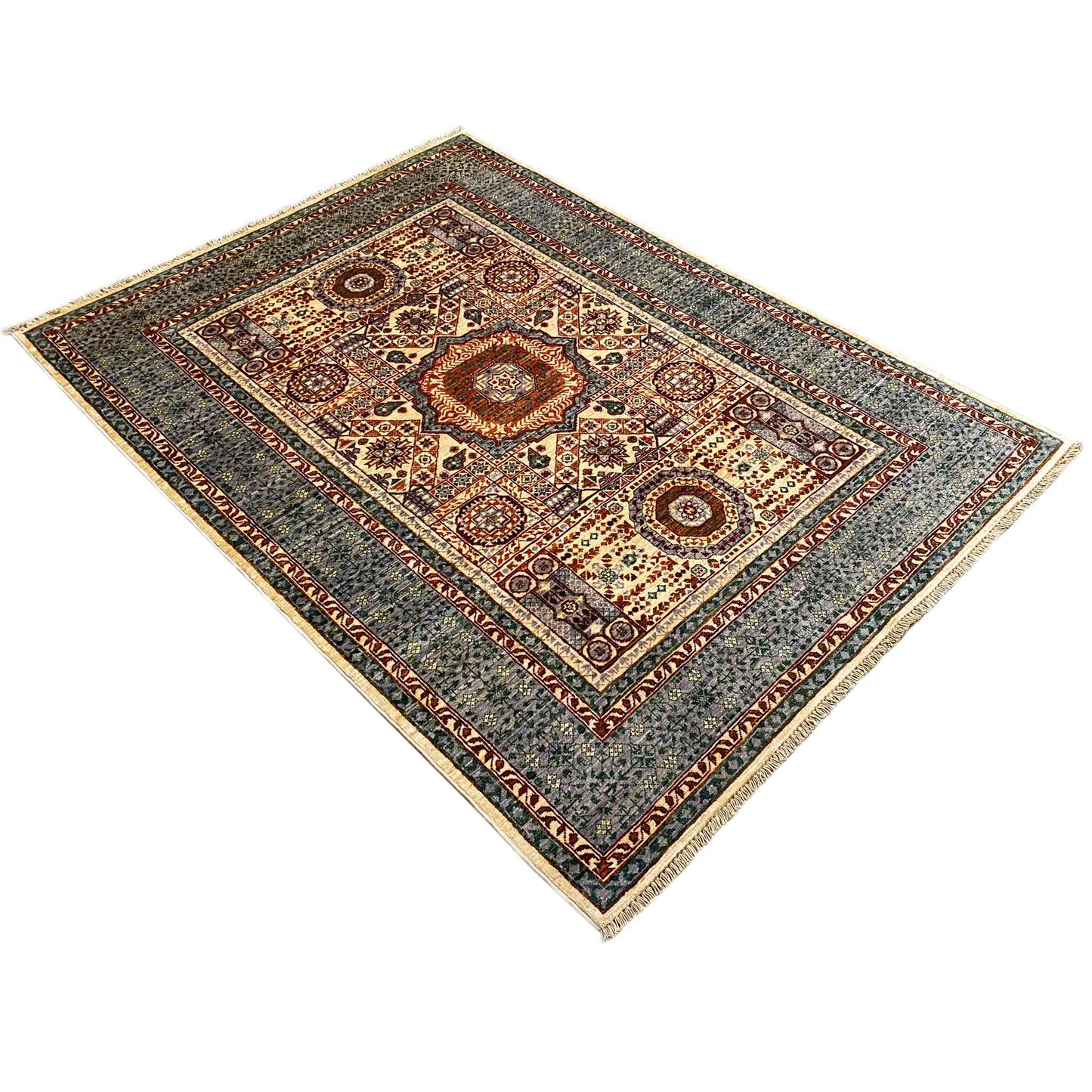 Handgeknüpfter Mamluk Teppich 180x127 cm - German Carpet Shop