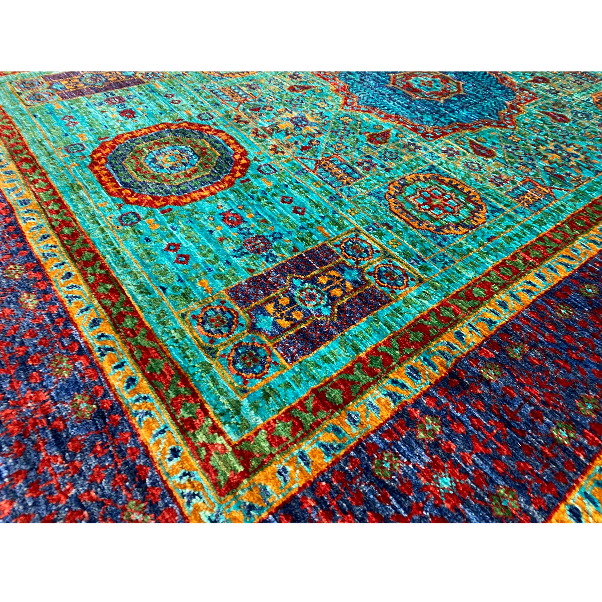 Handgeknüpfter Mamluk Teppich 188x129 cm - German Carpet Shop