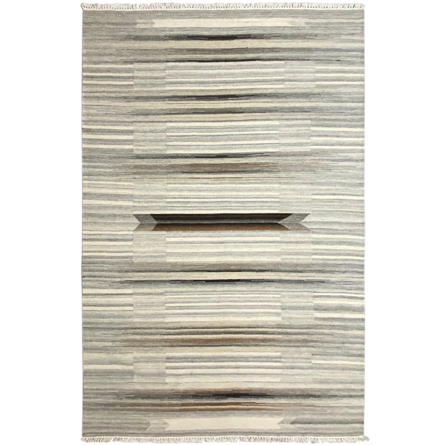 Handgefertigter Kelim Dhurrie Beige – 230x160 cm - German Carpet Shop