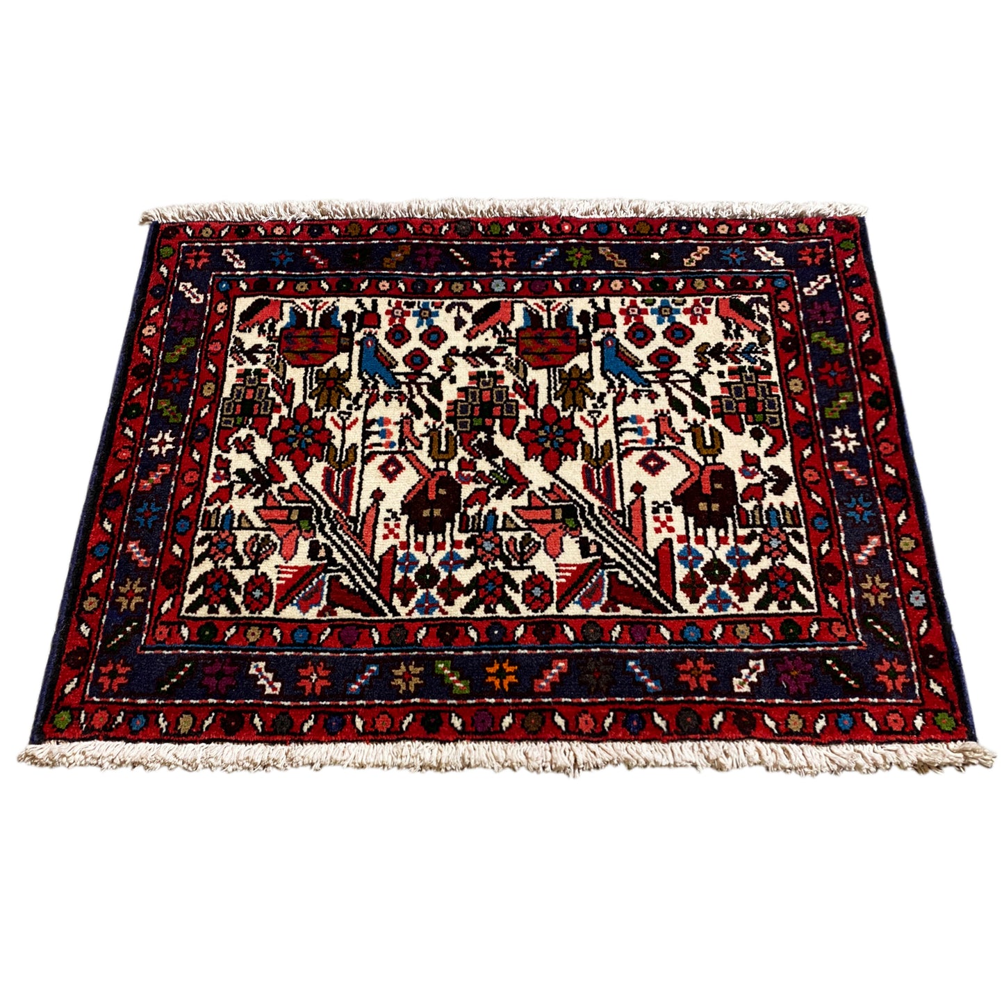 Hamedan Poshti rug - 62x88 cm
