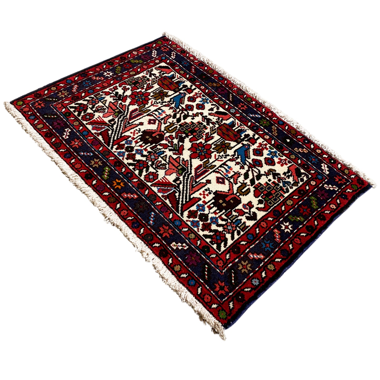 Hamedan Poshti rug - 62x88 cm