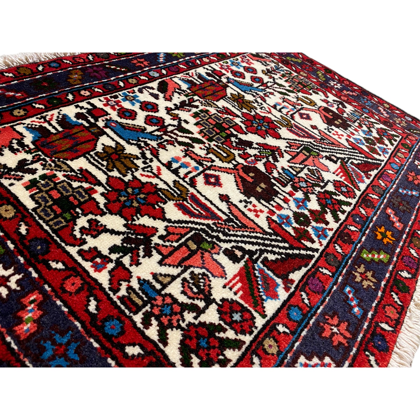 Hamedan Poshti rug - 62x88 cm