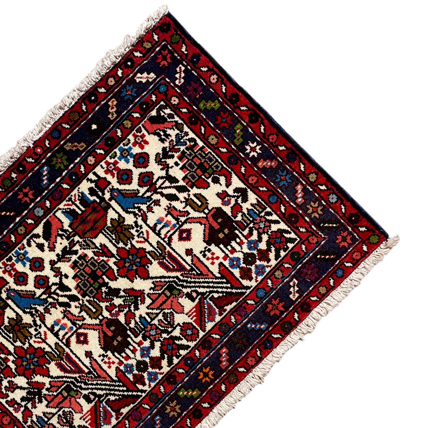 Hamedan Poshti rug - 62x88 cm