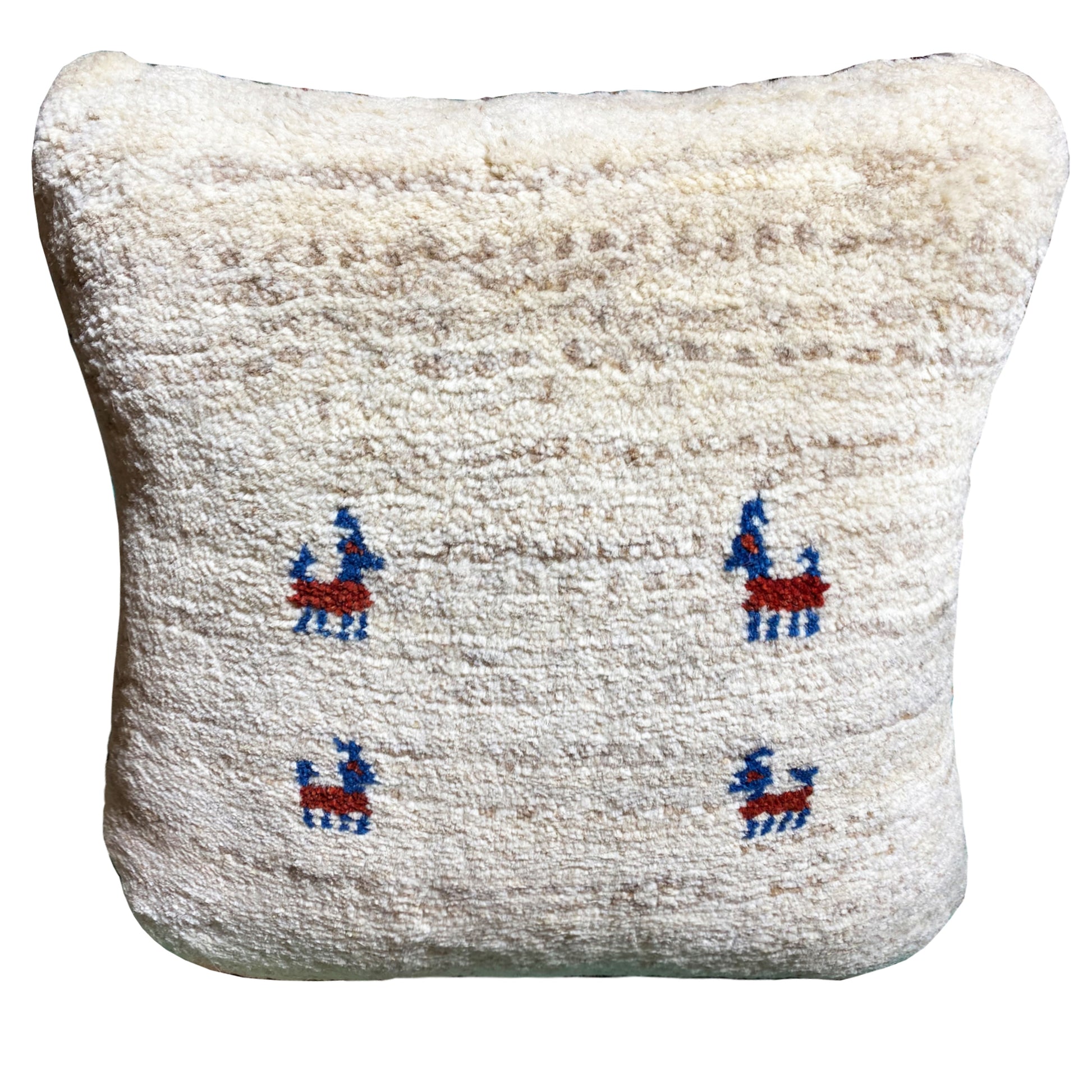 Handgeknüpftes Wollkissen – 40x40 cm - German Carpet Shop