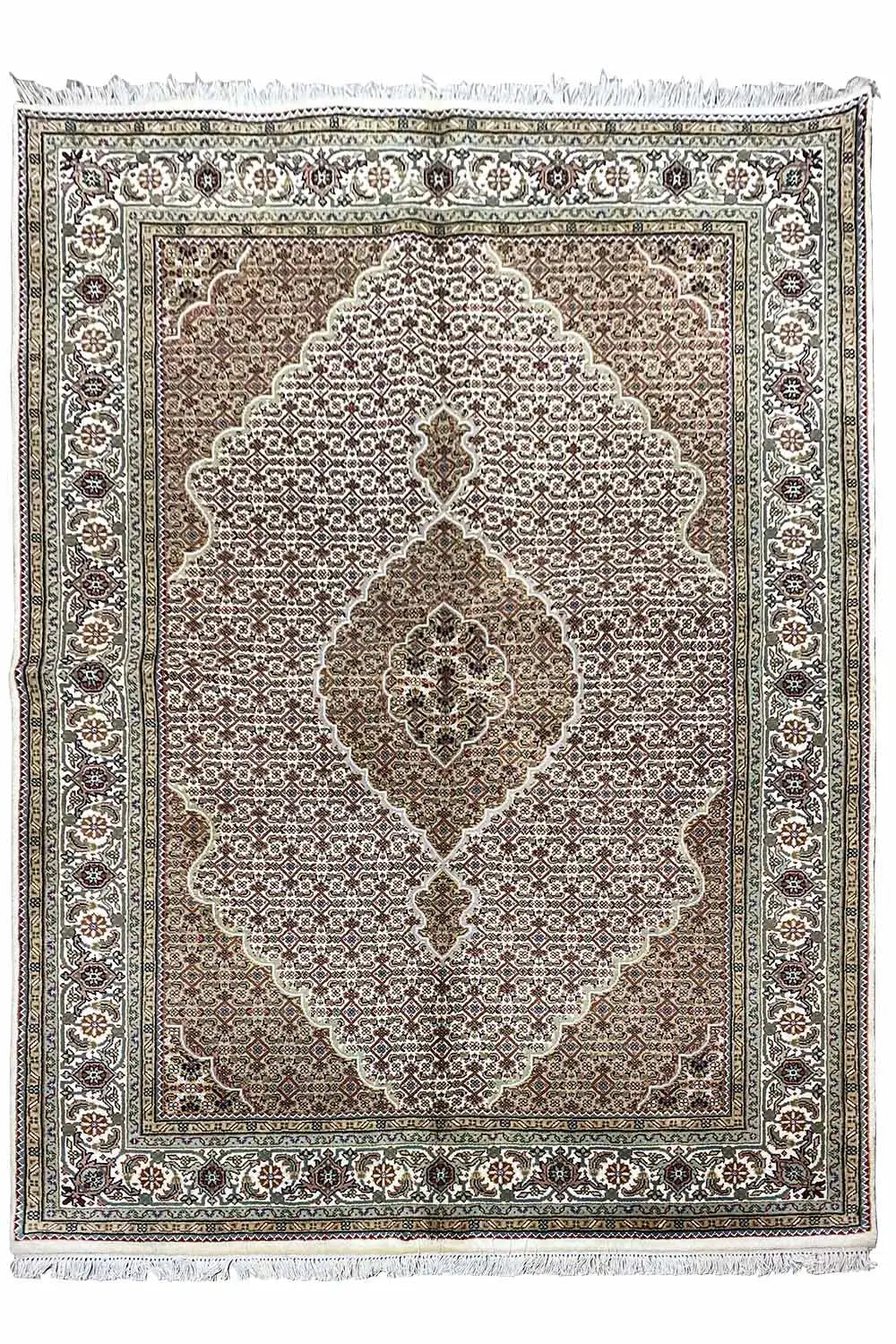 Indo Täbriz Teppich - 419401 (245x170 cm) - Premium Mahi from German Carpet Shop - Just €800! Shop now at German Carpet Shop