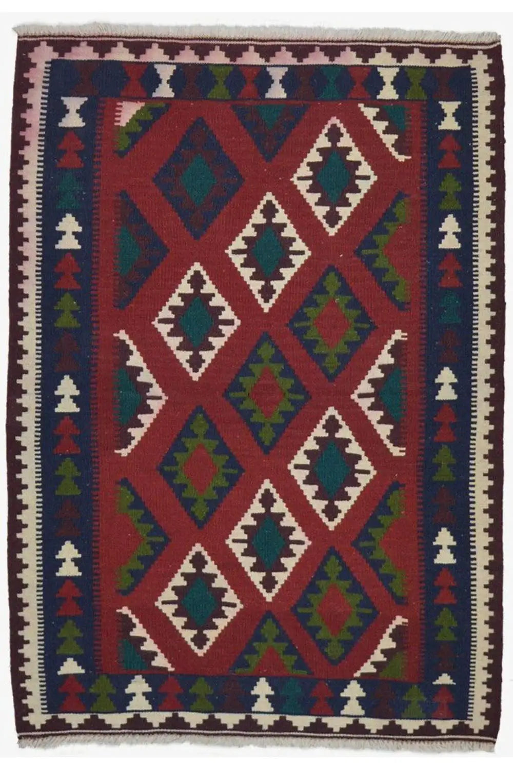 Kilim Qashqai - Multicolor 20PL 150x105 cm - German Carpet Shop
