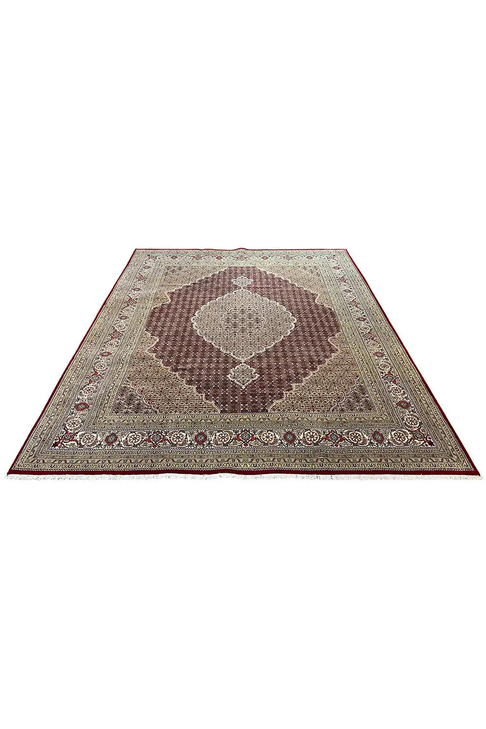 Indo Täbriz Teppich - 919397 (305x247 cm) - Premium Mahi from German Carpet Shop - Just €1875! Shop now at German Carpet Shop