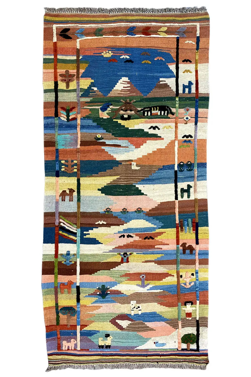 Kilim Qashqai - 804922 (180x88cm) - German Carpet Shop