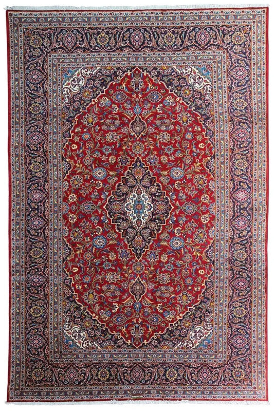 Keshan - Rot (354x253 cm) - German Carpet Shop