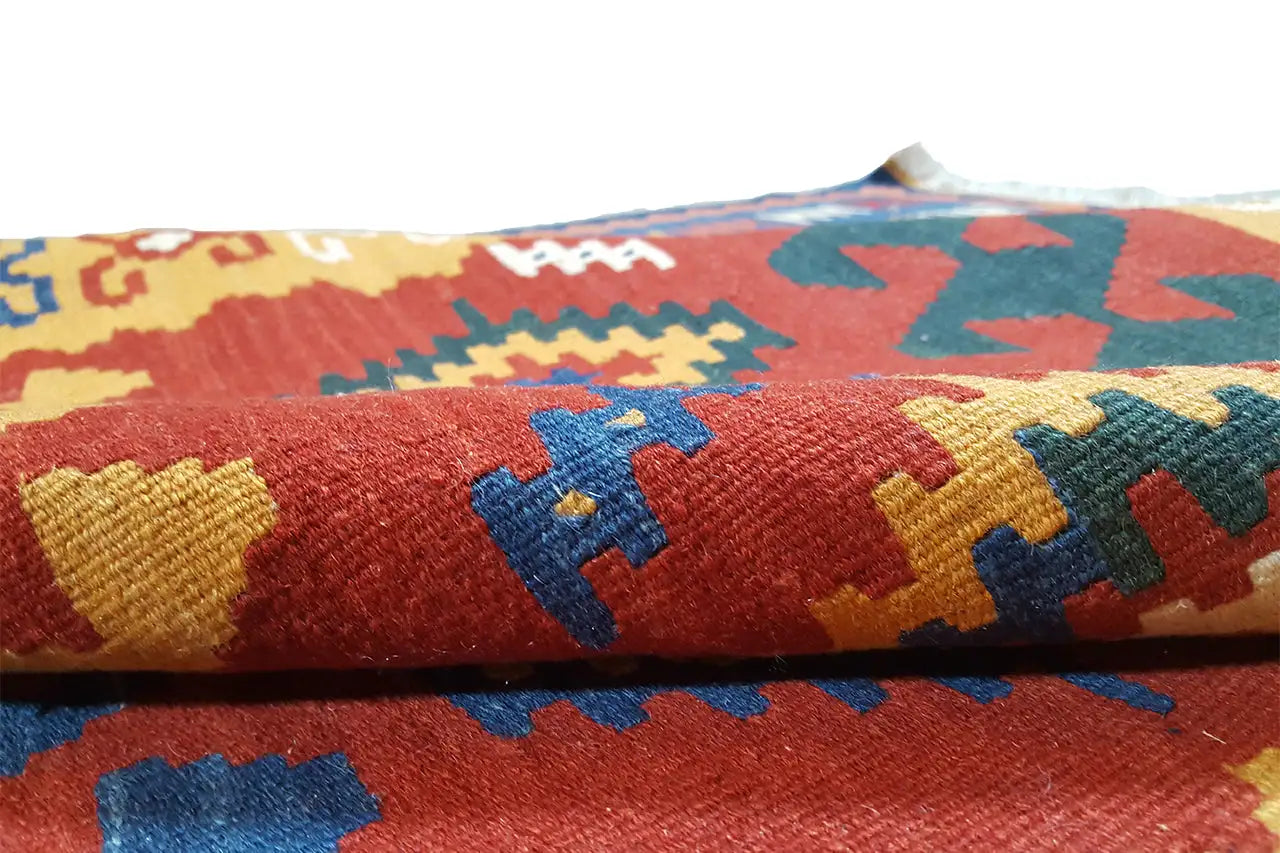 Kilim Qashqai - 307037 (249x167 cm) - Premium Kelim from German Carpet Shop - Just €359! Shop now at German Carpet Shop