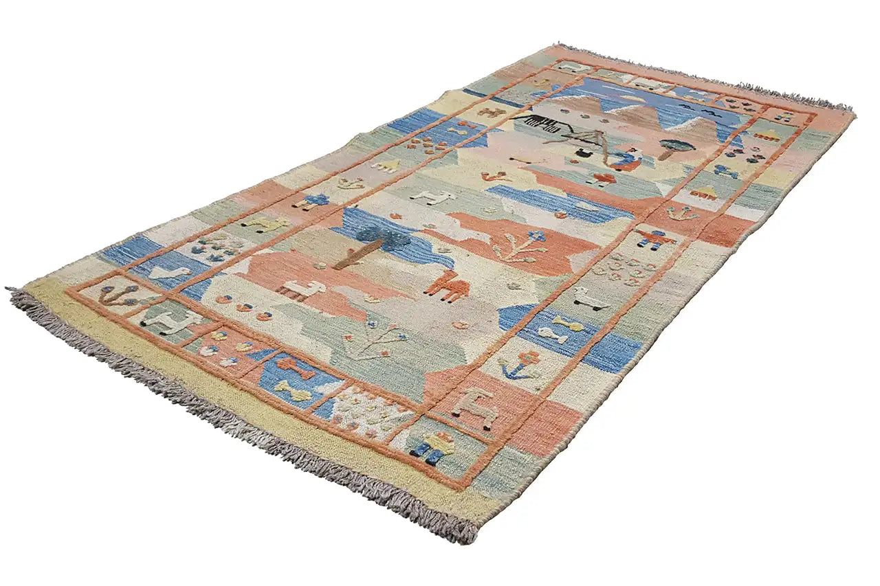 Kilim Qashqai - 800605 (168x86cm) - German Carpet Shop