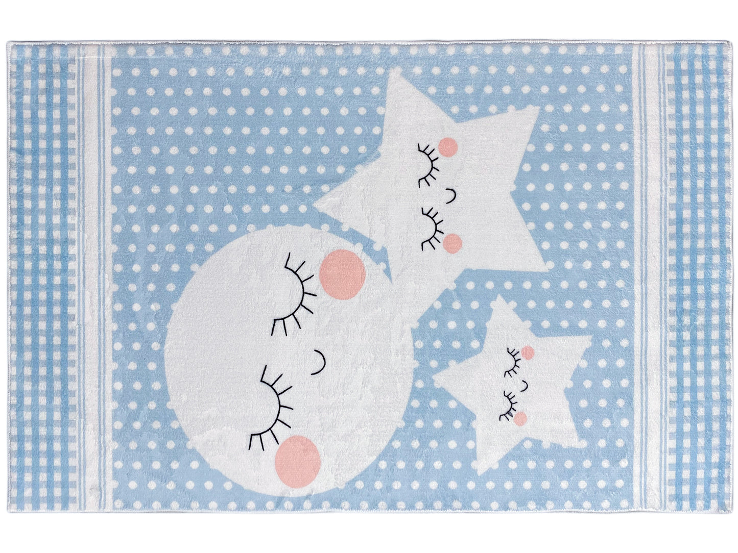 Children's Rug "Star World", blue, 90x160 cm
