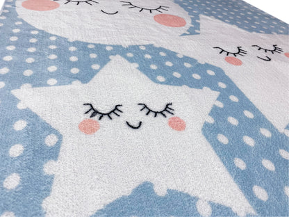 Children's Rug "Star World", blue, 160x230 cm