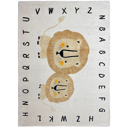 Children's Rug "Lion", beige, 140x200 cm