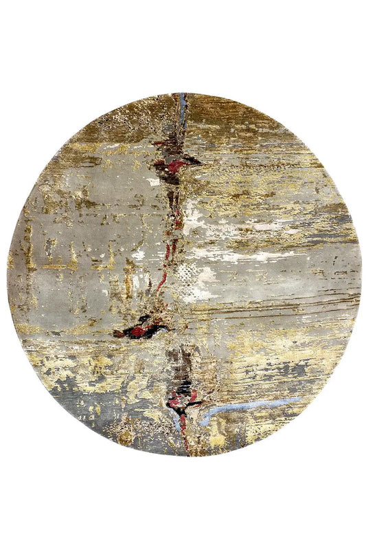  Round Modern Rug - 3727 (198x198 cm) - Premium Teppich from German Carpet Shop - Just €1590! Shop now at German Carpet Shop