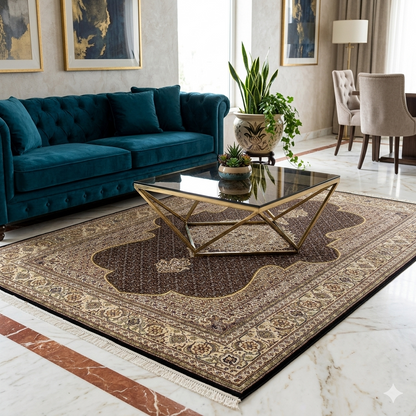 Indo Tabriz Rug - 297x201 cm