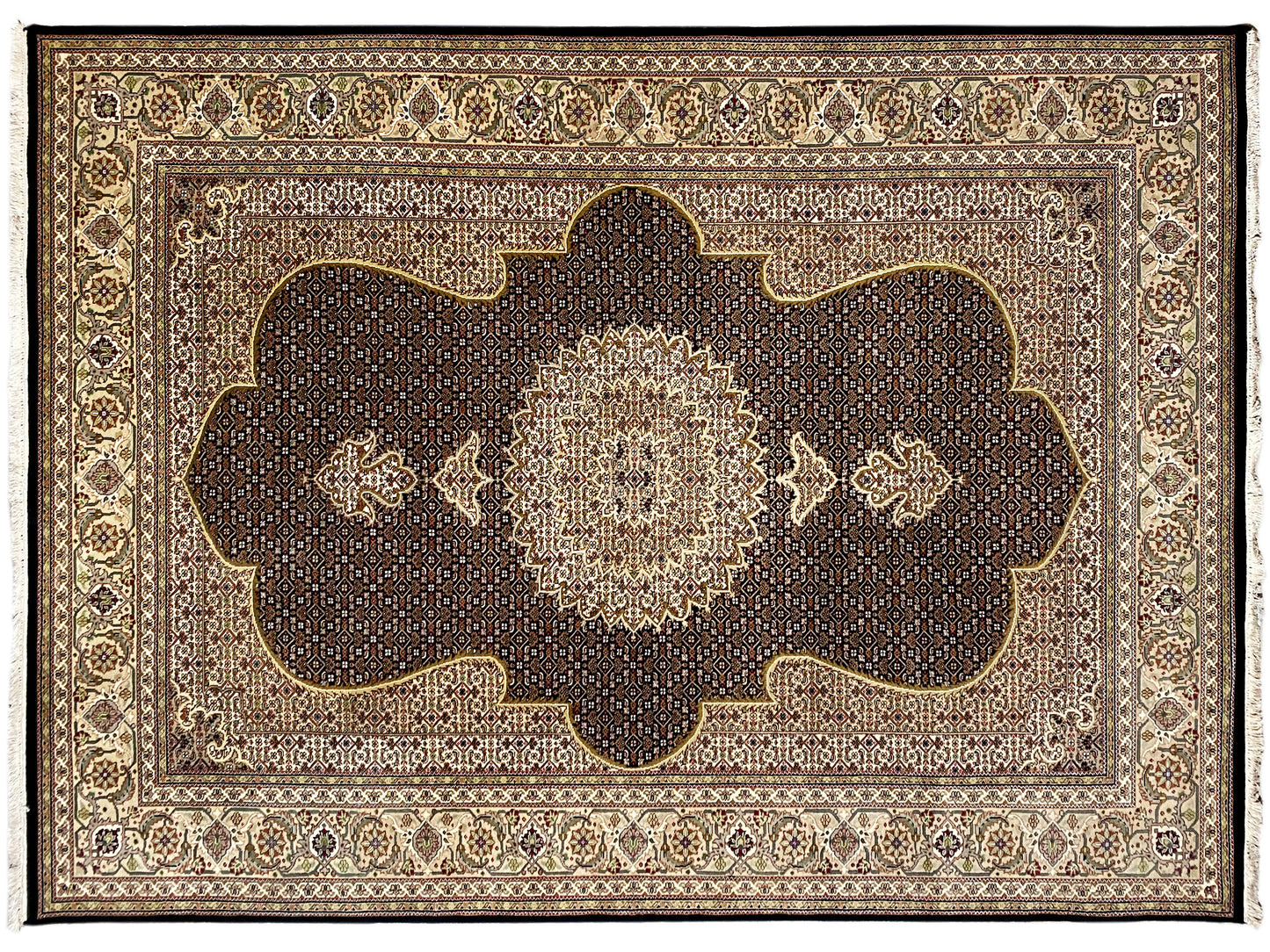 Indo Tabriz Rug - 297x201 cm