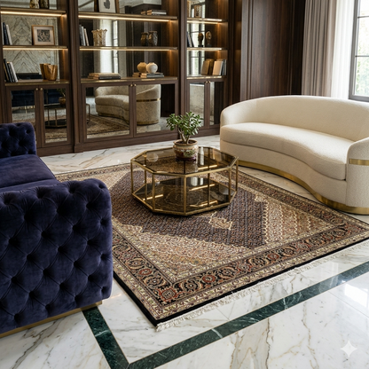 Indo Tabriz Rug - 238x171 cm