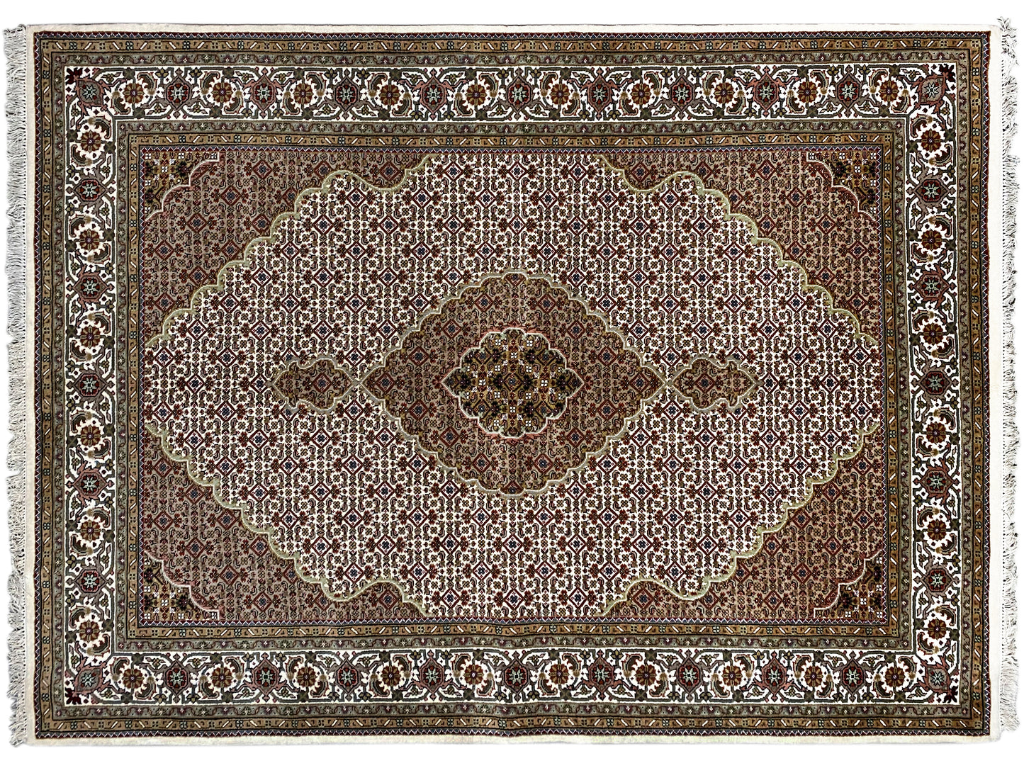 Indo Tabriz Carpet - 1419411 (245x173 cm)