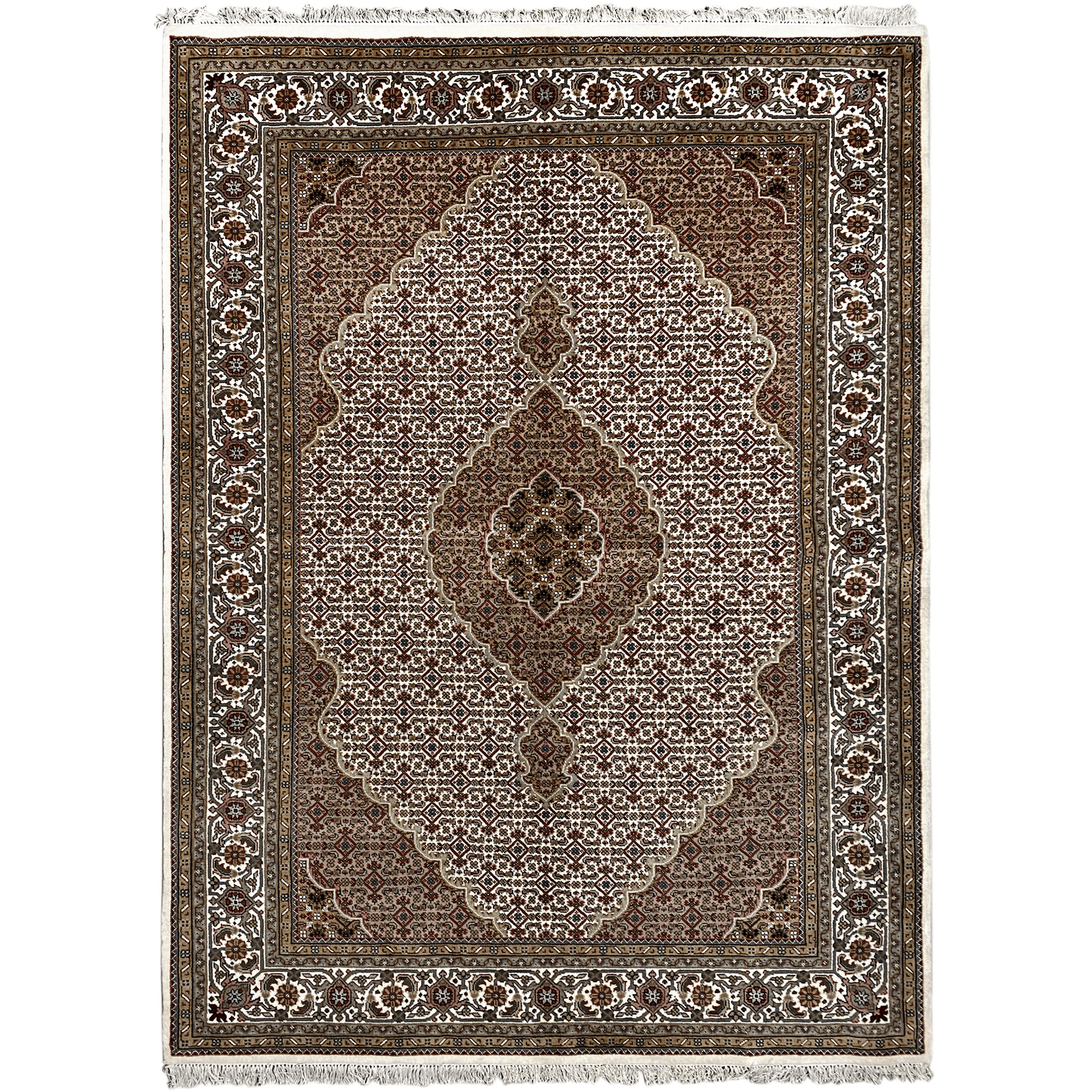 Indo Tabriz Carpet - 1419411 (245x173 cm)