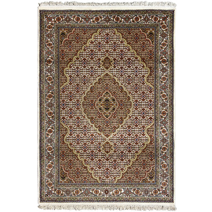 Indo Tabriz Carpet - (184x123 cm)