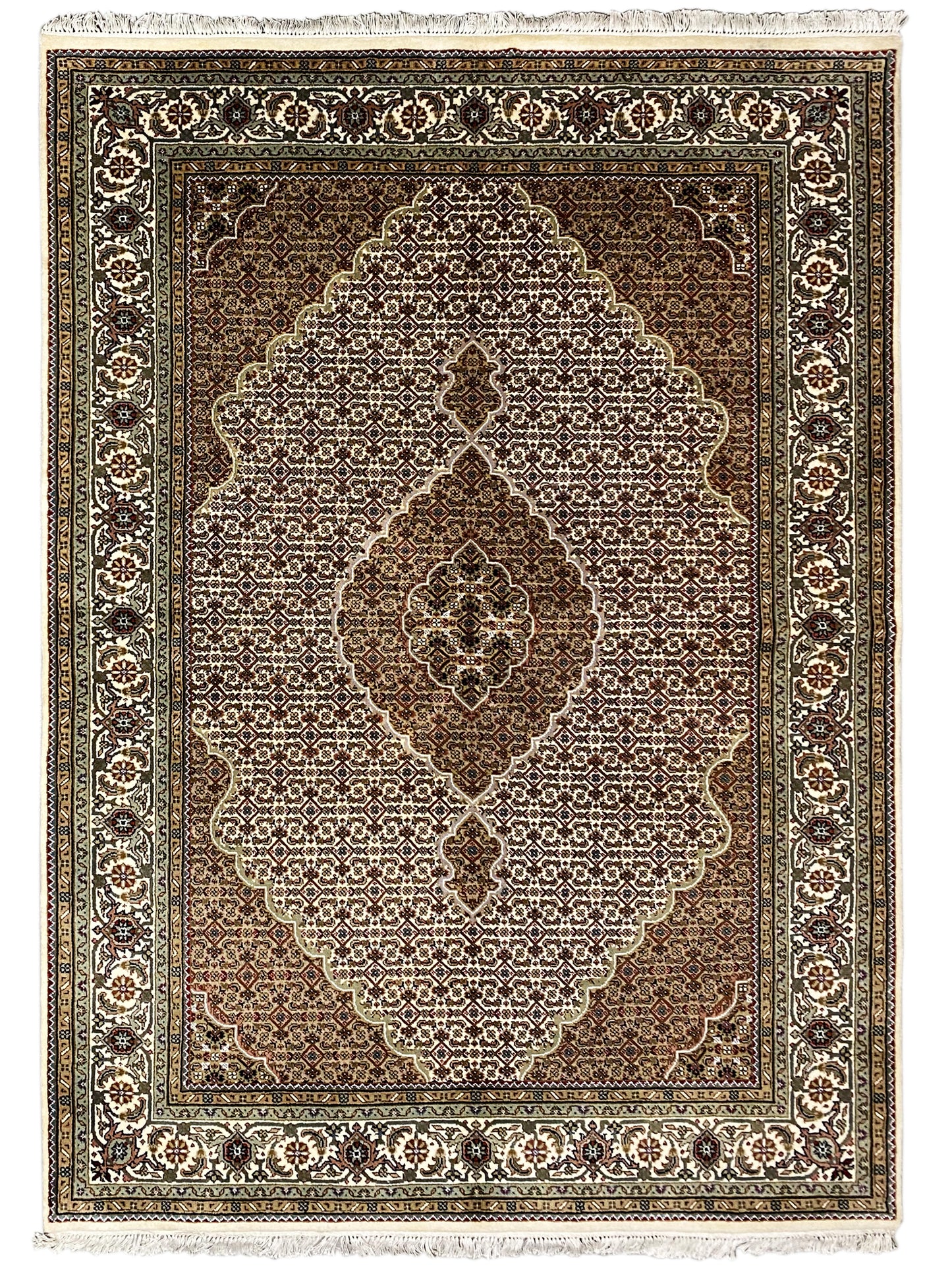 Indo Tabriz Carpet - (245x170 cm)