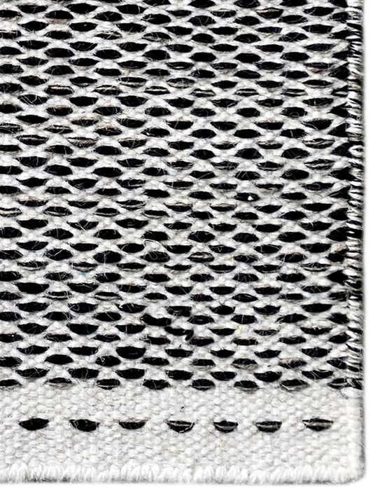 Kelim Rug Black - 60x90 cm