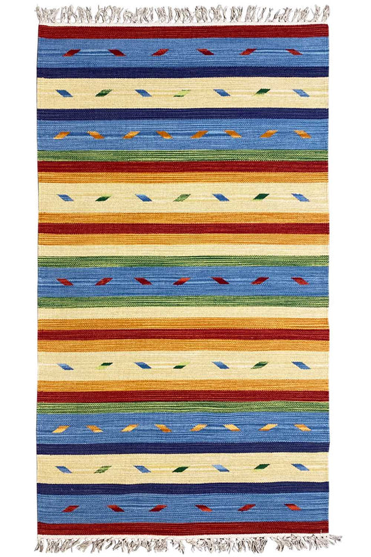  Moderner Kelim Teppich - Samak (90x160 cm) - Premium Teppich from German Carpet Shop - Just €45! Shop now at German Carpet Shop