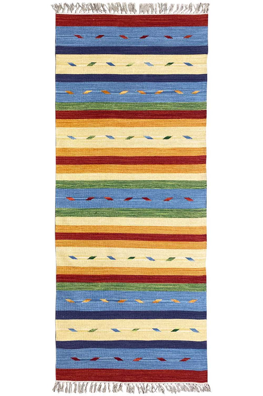  Moderner Kelim Teppich - Samak (80x200 cm) - Premium Teppich from German Carpet Shop - Just €49.90! Shop now at German Carpet Shop