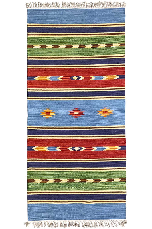  Moderner Kelim Teppich - Samak (80x200 cm) - Premium Teppich from German Carpet Shop - Just €49.90! Shop now at German Carpet Shop