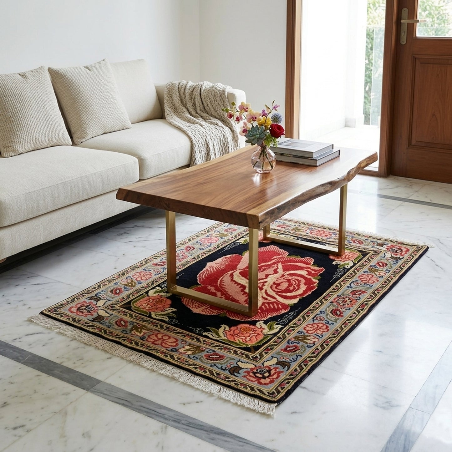 Hamedan Poshti Carpet - 59x83 cm
