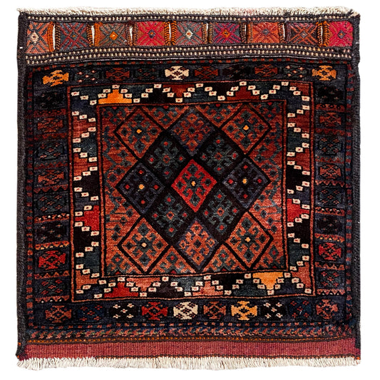 Hamedan Poshti rug - 76x72 cm
