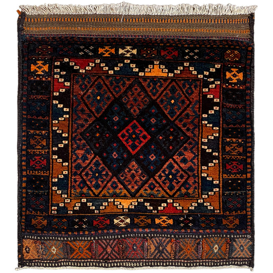 Hamedan Poshti rug - 82x72 cm