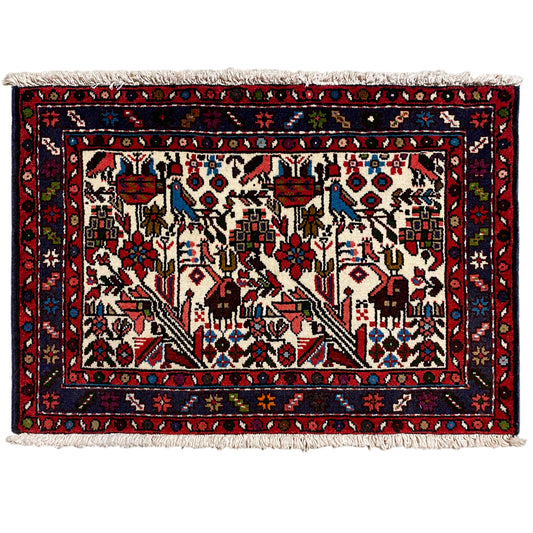 Hamedan Poshti rug - 62x88 cm